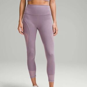 NEW WITH TAGS (NWT) Lululemon Wunder Train Mesh Panel High-Rise Tight 25"